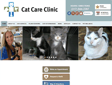 Tablet Screenshot of catcareclinic.com